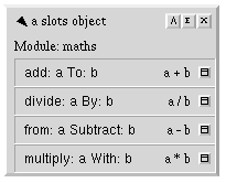 The object now displays the module as maths.
