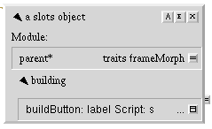 The buildButton:Script:
method, under the &lsquo;building&rsquo; category.